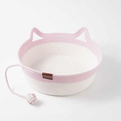CozyNest™ Handwoven Cat Basket