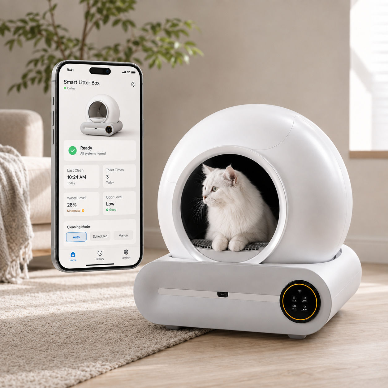 Self Cleaning Cat Litter Box