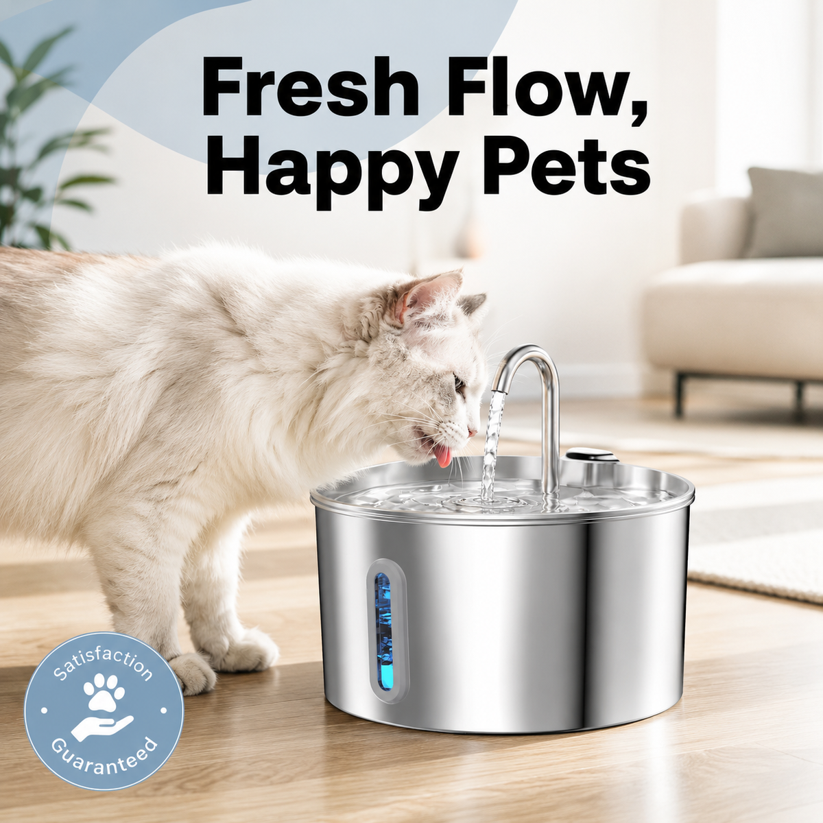 Stainless Steel Cat Water Fountain