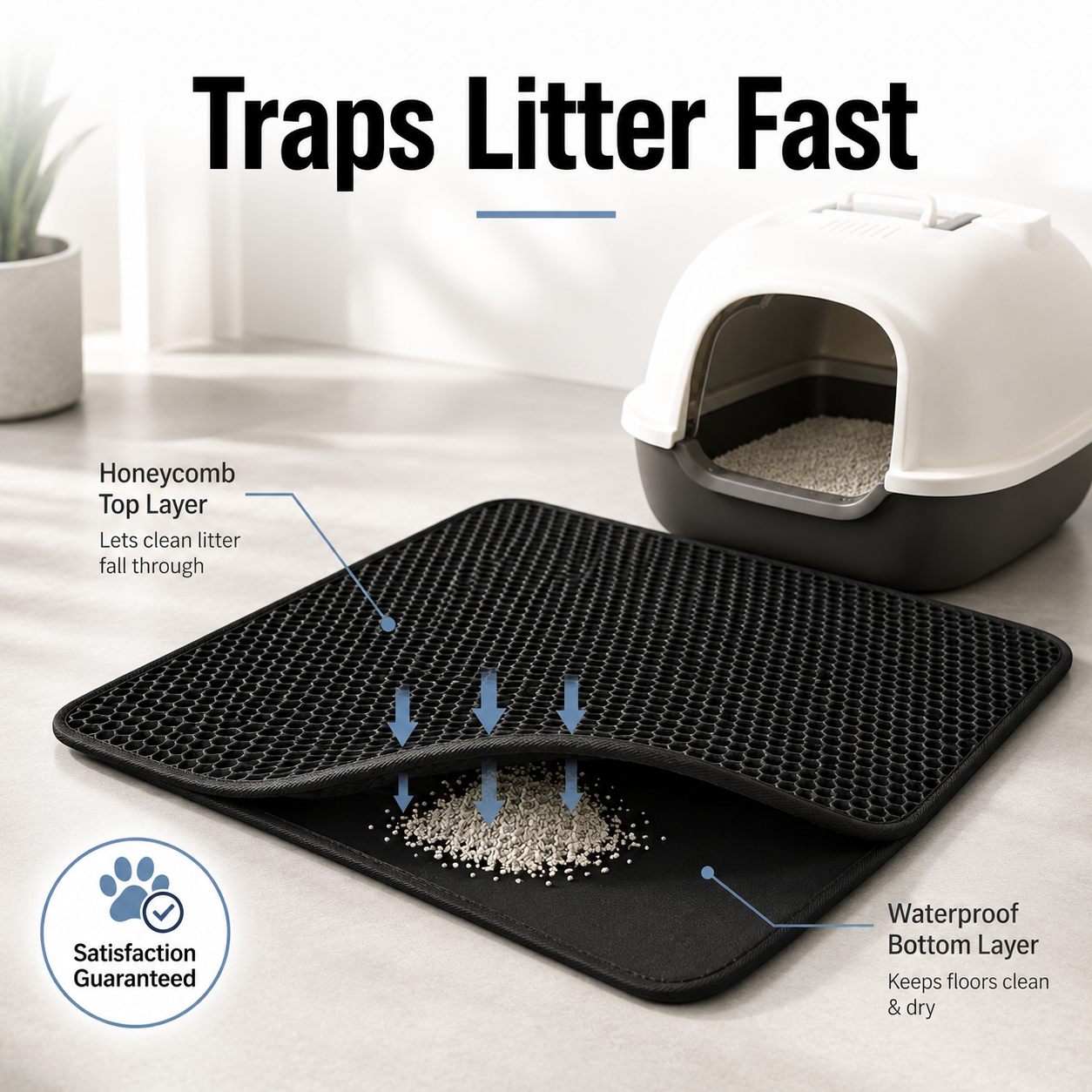 Double-Layer Litter Mat
