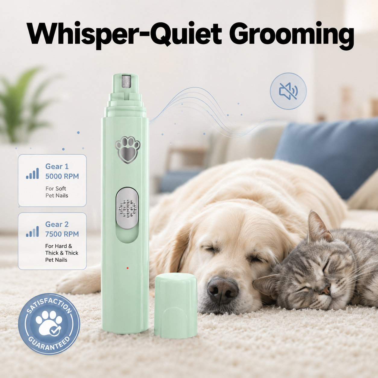 Dual-Speed Pet Nail Grinder