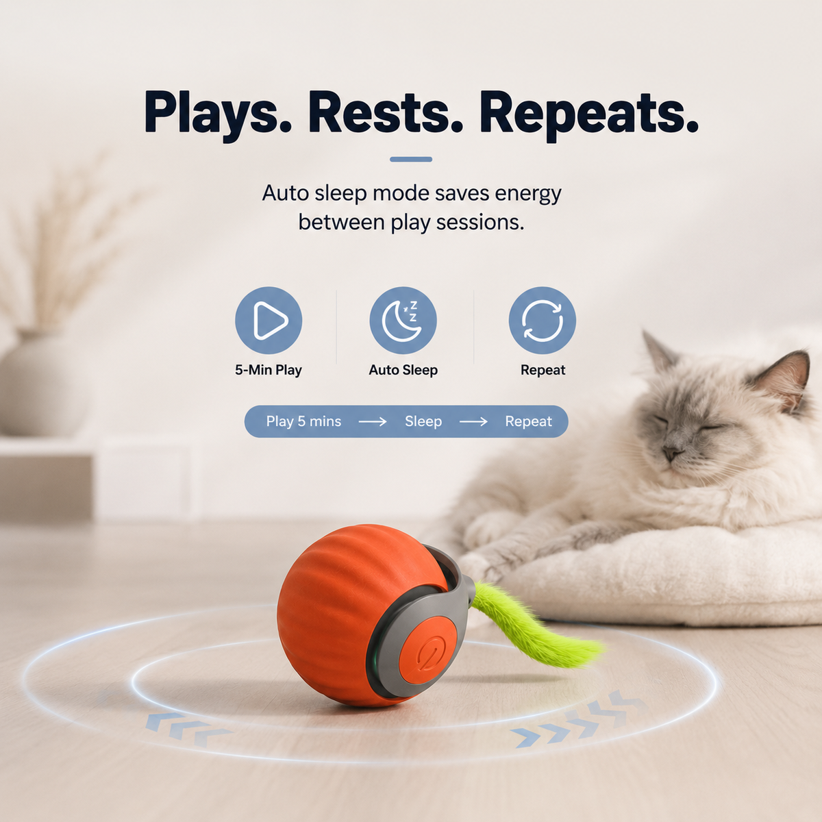 Interactive Motion Cat Toy Ball