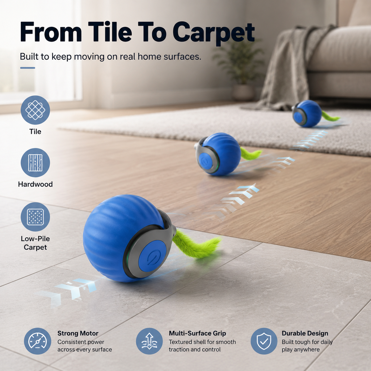Interactive Motion Cat Toy Ball