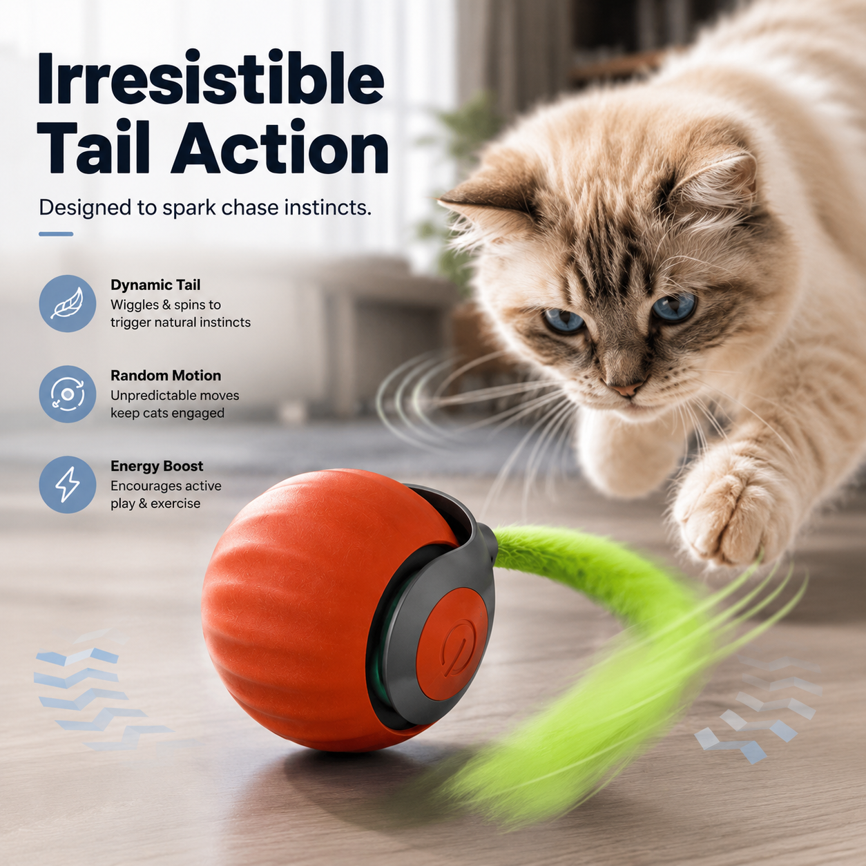 Interactive Motion Cat Toy Ball