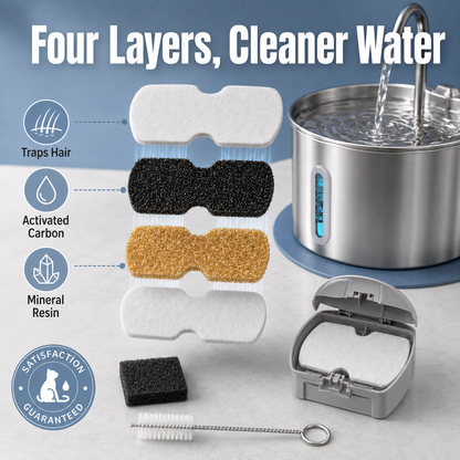 Pet Fountain Filter & Sponge Set
