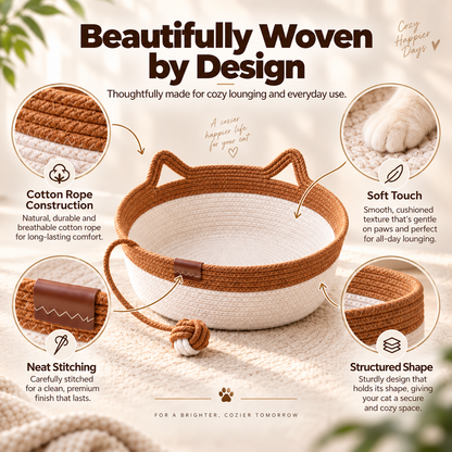 Cat-Ear handwoven Basket