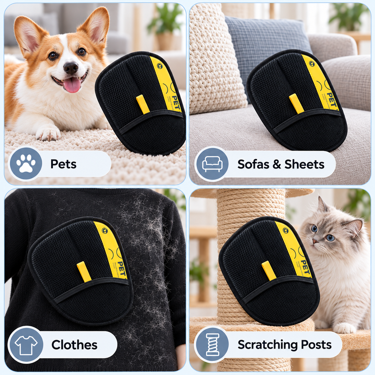 TailSaint™ Reusable Pet Hair Remover Glove