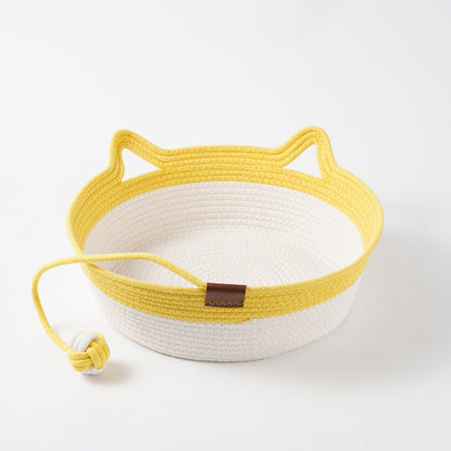 CozyNest™ Handwoven Cat Basket