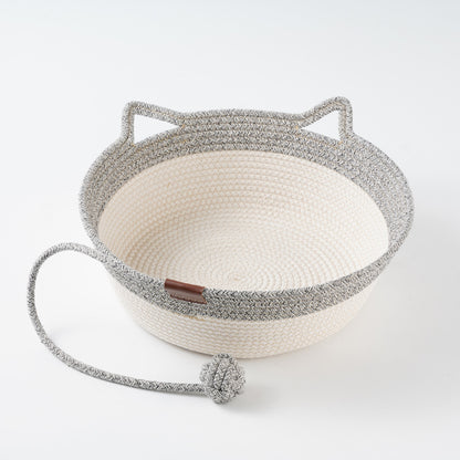 CozyNest™ Handwoven Cat Basket